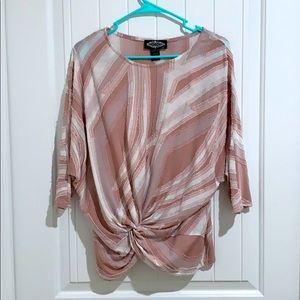 Pink and white shirt